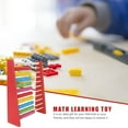 thumbnail image 5 of Troglfold Math Learning Toy 1Pc 10 Rows Wood Abacus Stand Math Learning Toy Kids Early Educational Supply,7.87"X6.1"X2.28", 5 of 11