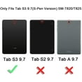 thumbnail image 2 of Mignova pour Galaxy Tab S3 9.7 SM-T820 Étui, Robuste Résistant aux Impacts Étui Hybride de Protection avec Béquille Intégrée pour Samsung Galaxy Tab S3 9.7 Pouces T820 T825 T827 Series (Noir), 2 of 7