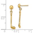 thumbnail image 3 of 14K Yellow Gold Earring Drop & Dangle Women'S 23 mm 5, 3 of 3