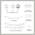 thumbnail image 5 of Winter Onederland 1st Birthday Decorations, Glitter Silver Snow Much Fun To Be One Banner & Cake Topper, Snowflake Balloons Garland for Girl Boy Winter Wonderland First Birthday Party Supplies, 5 of 5