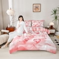 thumbnail image 4 of Castle Fairy Love Heart Queen Comforter Set,Romantic Valentine's Day Bedding Comforter Set, 4 of 8