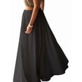 thumbnail image 3 of Women'S High Waist Casual Versatile Flowy Maxi Skirt Elegant Summer Boho Chic Midi Long Skirt, 3 of 8