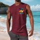 thumbnail image 2 of Camiseta Deportiva Suelta sin Mangas de Cuello Redondo de la Moda Casual de los Hombres para la Primavera Y el Verano, 2 of 5
