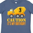 thumbnail image 4 of Inktastic 3rd Birthday Construction Truck, Cement Mixer 3 Years Old Boys Toddler T-Shirt, 4 of 5