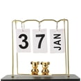 thumbnail image 1 of Desktop Calendar Wooden Calendar Reusable Perpetual Calendar Table Calendar Decor, 1 of 8