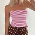 thumbnail image 5 of Mgmyaa Womens Tube Tops Basic Backless Cold Shoulder Sleeveless Bandeau Strapless Crop Tops Summer Outfits, 5 of 8