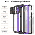 thumbnail image 4 of Casetego for iPhone 15 Pro Max Waterproof Case,IP68 14FT Underwater Dustproof Shockproof Rugged with Built-in Screen Protector Full Protect Phone Cover with Lanyard,Purple, 4 of 8