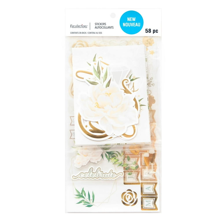 12 Pack: Traditional Wedding Stickers by Recollections™