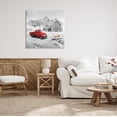 thumbnail image 2 of Stupell Industries Red Truck at Barn Transportation Painting Gallery Wrapped Canvas Print Wall Art, 30 x 30, 2 of 7
