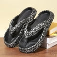 thumbnail image 2 of Slippers for Women,Flip Flop Clip Foot Non Outdoor Summer Soft Soled Bathroom Couples Wear Sandals Casual Thick Soled Sandals,Womens Slippers,Black,10.5, 2 of 6
