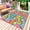 Light Blue, variant on Watercolor Flip Flops Outdoor Rug for Patio/Deck/Porch, Non-Slip Large Area Rug 6 x 9 Ft, Summer Ocean Beach Slippers Blue Indoor Outdoor Rugs Washable Area Rugs, Reversible Camping Rug Carpet Runner