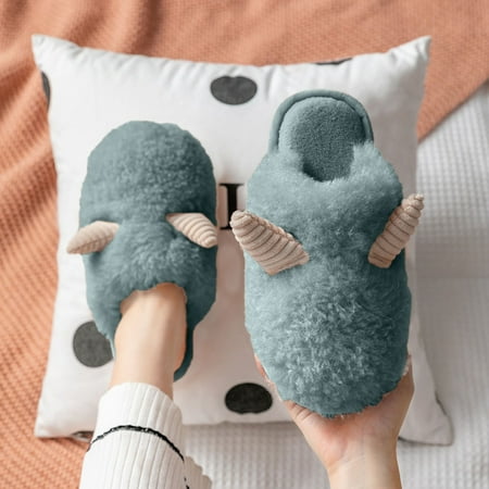 

Aayomet Slippers For Men and Men s Memory Foam Slippers Casual House Shoes Blue 43