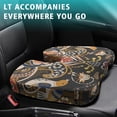 thumbnail image 4 of Premium Paisley Pattern Memory Foam Seat Cushion Ergonomic Chair Pad for Office Chair, Car, Airplane & Bleachers Sciatica, Tailbone Hip & Back Pain Relief - Chair Cushion for Long Office Workers., 4 of 5
