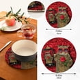 thumbnail image 3 of SKYSONIC Funny Cat Selfie Pot Holders Trivets, 2 Pcs Heat Resistant Trivets,Rose Phone Funny Cotton Thread Weave Mats for Hot Pads Pans Pot Bowl Teapot for Kitchen Decor, 3 of 7