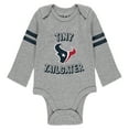 thumbnail image 6 of Newborn & Infant WEAR by Erin Andrews Gray/Navy/White Houston Texans Three-Piece Turn Me Around Bodysuits & Pant Set, 6 of 7
