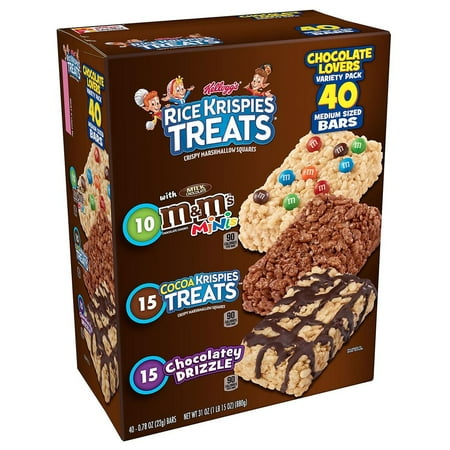 Kellogg's Rice Krispies Treats Variety Pack (40 (Best Rice Krispie Treats)