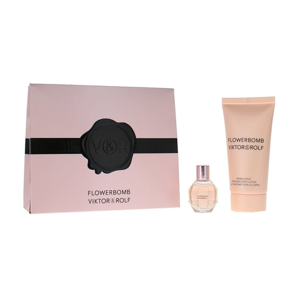 V&R Flowerbomb 2pc mini set: 7ml EDP & 1.7oz Body Lotion (Women)