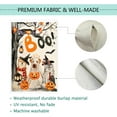 thumbnail image 5 of Halloween Boo House Flag Vertical Double Sided,Scary Pumpkin Ghost Spooky Dog 28 x 40 Inch Burlap Welcome Yard Flag for Halloween Farmhouse Holiday Yard Outdoor Decoration, 5 of 6