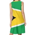 thumbnail image 2 of Guyana Flag Spring Summer Dresses for Women Fashion T-shirt Dress Casual Sleeveless Loose Sundress with Pockets, 2 of 5