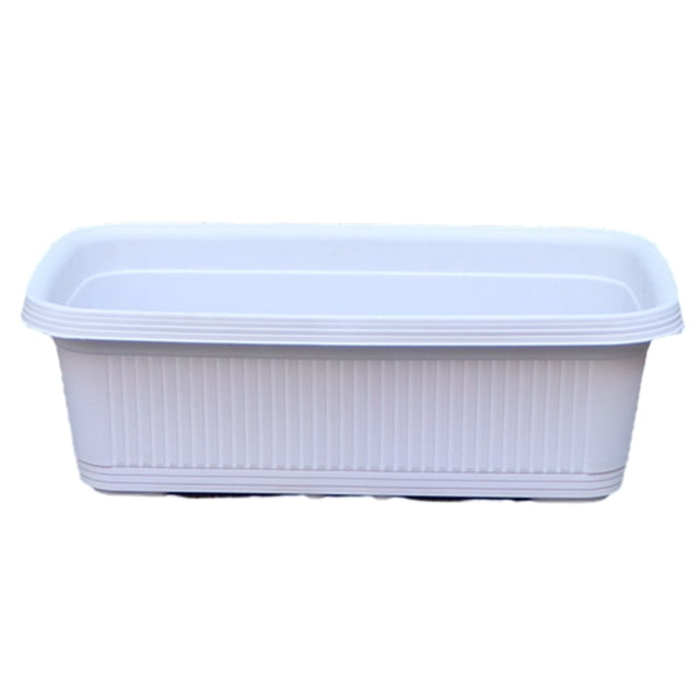 Maceta con diseño de drenaje poroso para un crecimiento saludable de las verduras. Maceta profunda y ancha. Material duradero. Ideal para puerros, lechugas, cebollinos y jardines de balcón.