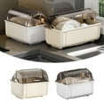 thumbnail image 4 of Dish Drying Rack with Lid Kitchen Drainer for Plates, Cups, Bowls Cutlery Covered Dish Rack Organizer for Countertop,Cabinet,Home Hotel Use Durable Tableware Dryer Tray(17.32*9.06*10.63Inch), 4 of 4