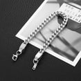 thumbnail image 5 of Franco Chain Bracelets for Men 3mm/4mm/5mm/6mm Stainless Steel Men's Bracelet  Box Link Chain Bracelet 7-9 Inch, 5 of 7