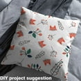 thumbnail image 2 of Castle Fairy Cute Fox Fabric by the Yard 2 Yard,Green Orange Sewing Fabric,Chic Flower Home Decor Fabric by the Yard,Breathable Animal Home Decor, 2 of 6