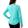 thumbnail image 4 of hotojiny Rash Guard for Women UPF 50+ UV Sun Protection Swim Shirt Beach Surfing Long Sleeve Shirts for Women with Thumb Hole, 4 of 6