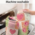 thumbnail image 5 of Pioneer Flower Floral Print Pattern Bathroom Rugs Mat, Non Slip Microfiber Bathroom Rug with Rubber Backing, Soft Mats for Bathroom Floor Tub Shower, 17"x27", 5 of 5