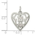 thumbnail image 5 of 925 Sterling Silver Mom in Heart Shaped Pendant, 5 of 5