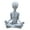 Grey, variant on sunsanly Yoga Aliens Figurine Meditating Sitting Aliens Resin Statue Sculpture Home Office Desktop Garden Decoration Ornament Christmas Festival Gift