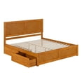 thumbnail image 6 of AFI Canyon Light Toffee Storage Platform Bed with Matching Footboard, King, 6 of 11