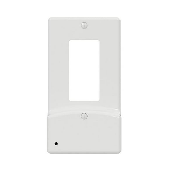 Westek 3002625 LumiCover Blanc 1-Gang Plaque Murale en Plastique avec Veilleuse USB