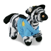 DolliBu Zebra Police Officer Plush Toy – Super Soft Zebra Cop Stuffed Animal Dress Up Cop Uniform and Cap Outfit, Fluffy Zebra Policeman Toy Plush Gift for Kids – 9 Inches