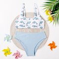 thumbnail image 4 of Yuanyu Girls 2Pcs Bikini Beach Swimsuits Child Tankini Set Summer Swimsuits 8-12 Years, 4 of 8
