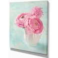thumbnail image 2 of Fleurs de Renoncules Roses dans un Vase - Impression d'Art Floral sur Toile, 2 of 4