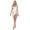 Off-White, variant on Women's One Piece Swimdress Swimsuits Slimming Tummy Control Swim Dress With Detachable Skirt, Watercolor Leaves