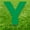 Green, variant on 20 x 15 in. Letter Y Yard Sign, Green