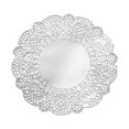 thumbnail image 1 of Uxcell 200 Pcs Servilletas de Papel de 5 Pulgadas Redondas de Encaje Decorativas, Papeles Desechables para Comidas y Fiestas, Plateado, 1 of 6