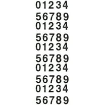 Worgeous 50 Pcs Numbers Multi-function Clock Numbers Self-adhesive Mailbox Numbers