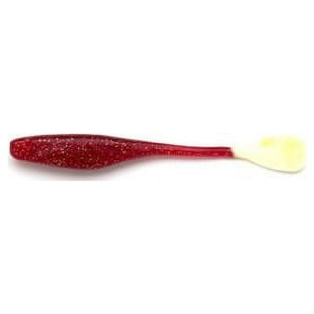 UPC: 0024395962613 | Gambler F66110 Strawberry Glitter White Tail Soft Plastic 6 Fishing Lure
