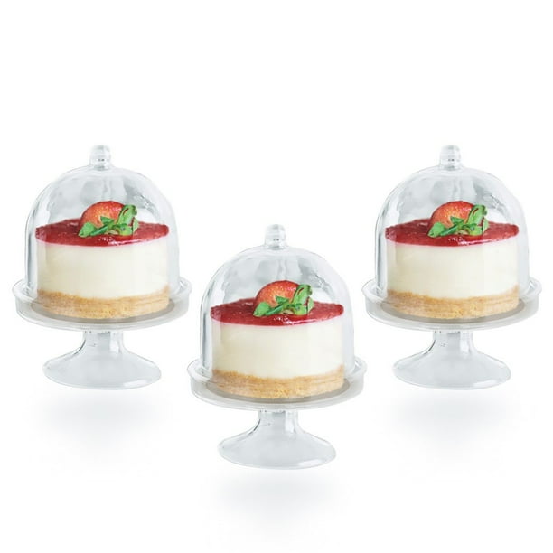 Posh Setting Mini Collection, Mini Cake Plate with Stand and Dome Cover
