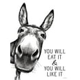 thumbnail image 2 of Lettered And Lined 15x18 Gold Ornate Wood Framed with Double Matting Museum Art Print Titled - You Will Eat It, 2 of 4