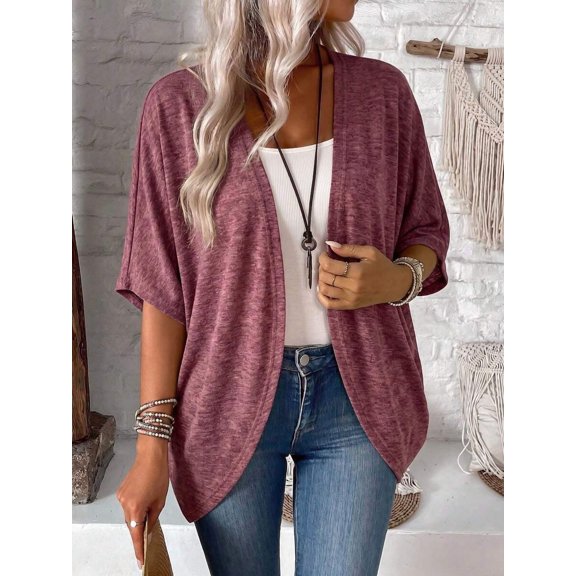 Womens Redwood Lightweight Kimono Cardigan, Casual Loose Fit Short Sleeve