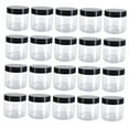 thumbnail image 3 of Luzkey Empty Pet Jar with Lid Round Multipurpose Reusable Stackable Transparent Design Kitchen Canisters for Cream Nuts Pasta Moisturizers 20pcs 150ml, 3 of 8
