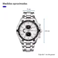 thumbnail image 4 of Reloj De Cuarzo Para Hombre Curren Modelo 8023 Silver White Color del bisel Blanco, 4 of 8
