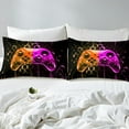thumbnail image 4 of Erosebridal Gradient Orange Pink Gampad Bed Sheets Queen, Gamer Game Bedding Sets Queen Size for Teens Bedroom Decor 4 Pieces, 4 of 7