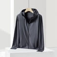 thumbnail image 2 of cllios Men's UPF 50+ Full Zip Up Sun Protection Hoodie Jacket Long Sleeve Lightweight UV Shirts for Men Hiking Fishing Outdoor Hooded Tops, 2 of 6