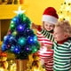 thumbnail image 4 of Árbol de Navidad artificial con luz de 45 cm, decoración navideña, alimentado por USB, pequeño árbol de Navidad para decoración de fiestas en casa o en la oficina., 4 of 7