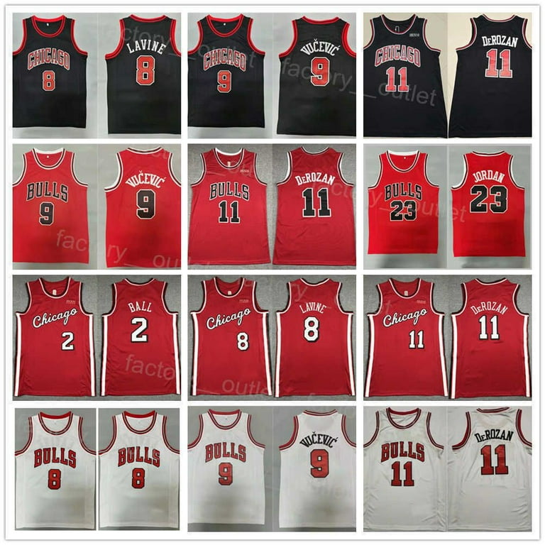 NBA_ Men Basketball DeMar DeRozan Jersey 11 Zach LaVine 8 Lonzo